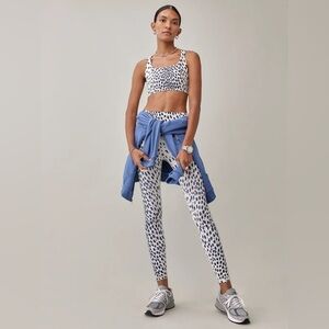 Reformation Ecomove High Rise Dalmatian Print Legging